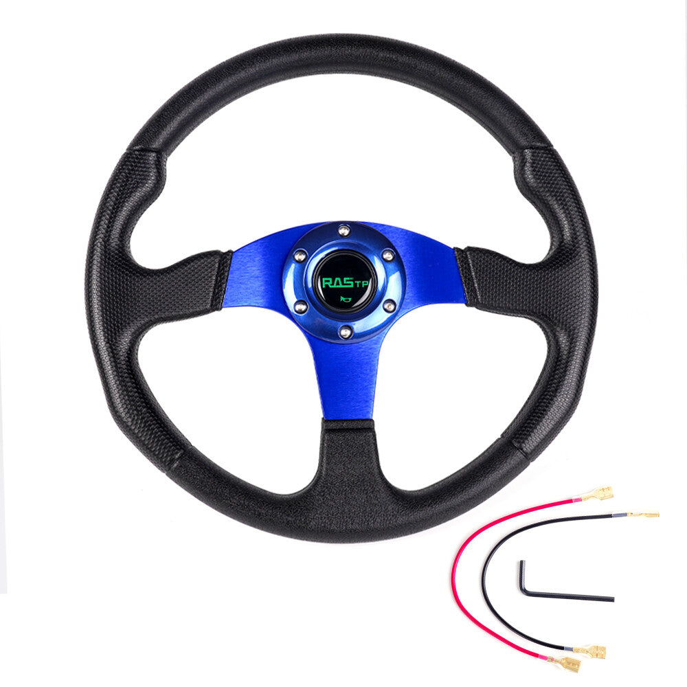 Aluminum 13 inch for Golf Cart Steering Wheel for Yamaha EZGO Club Car Blue