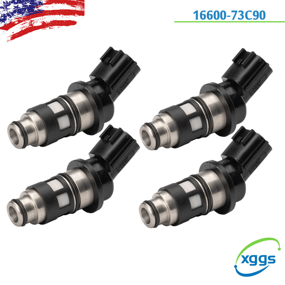 4Pcs Fuel Injector 16600-73C90 JS50-1 for Nissan Primera Tsuru 1.4L 1.6L 97-17