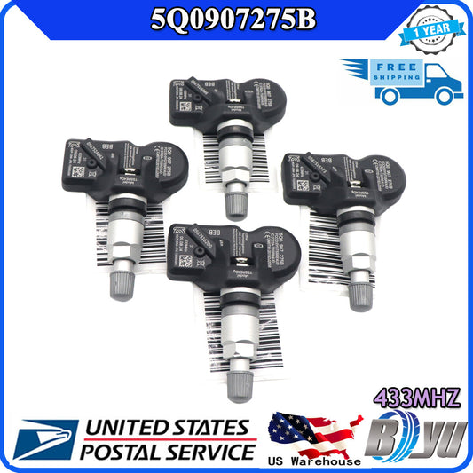 5Q0907275B 4x Tire Pressure Sensor (TMPS) for Audi Q7, for Bentley , for Porsche , for Volkswagen