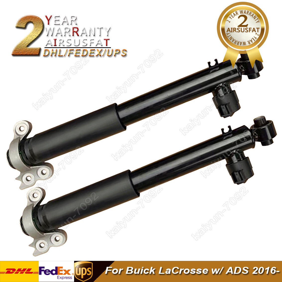2x for Buick LaCrosse 2016- Rear Left Right Shock Absorber Assemblys W/ADS