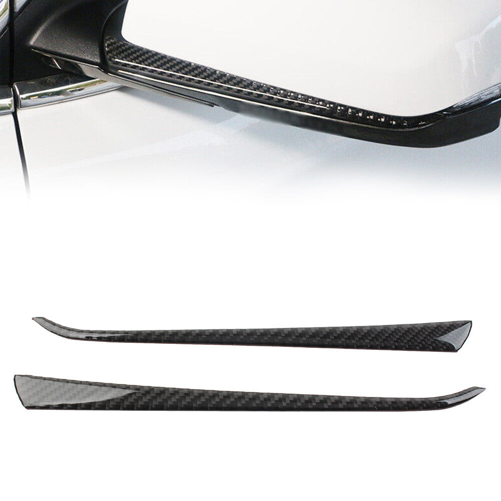 2x Rear View Side Mirror Strip Trim Fit for Chevrolet Equinox 2018-2021 Carbon Fiber