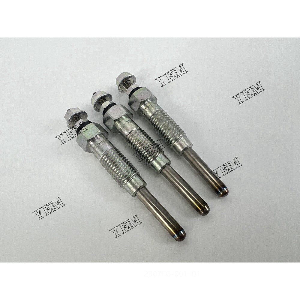 3PCS L3E Glow Plug 11V MM432-14801 for Mitsubishi Engine Rebuild Kit Aftermarket