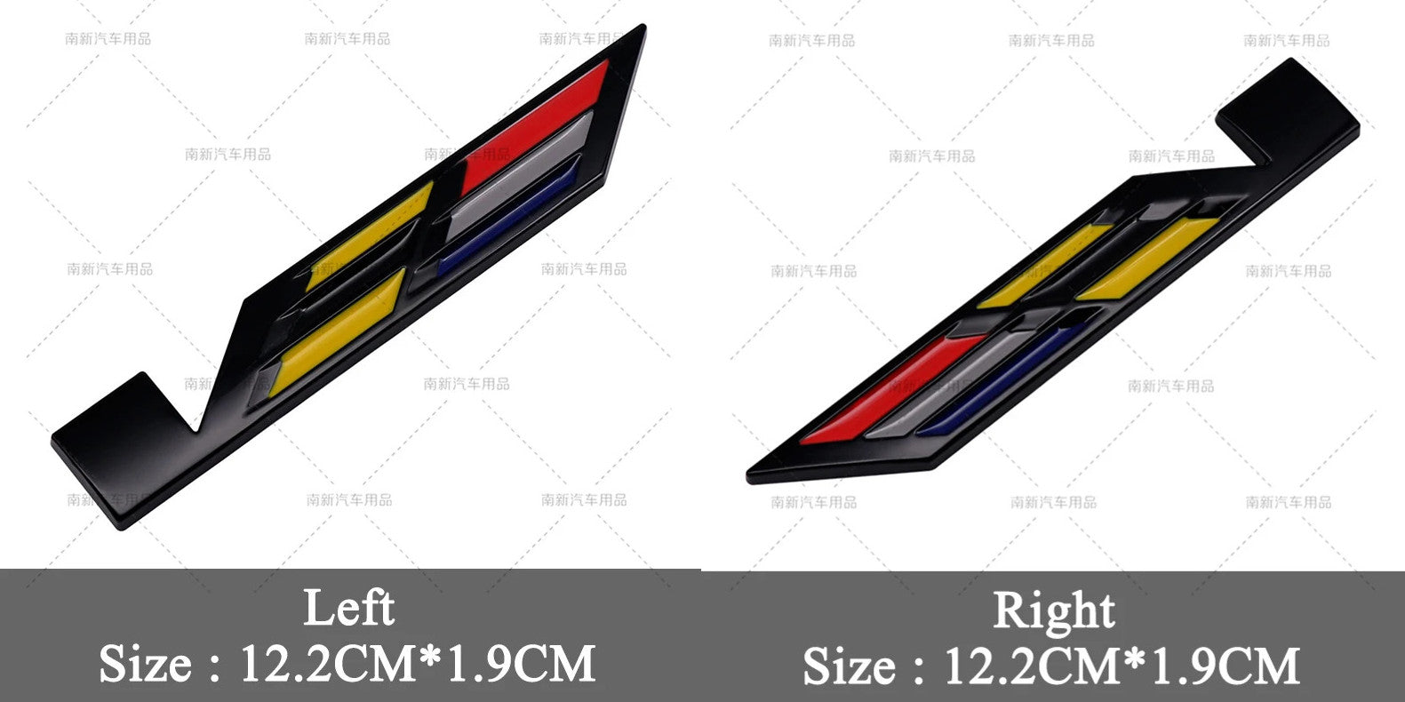 3-piece black sticker set for Alfa Romeo Multimedia Center console badges, Julia