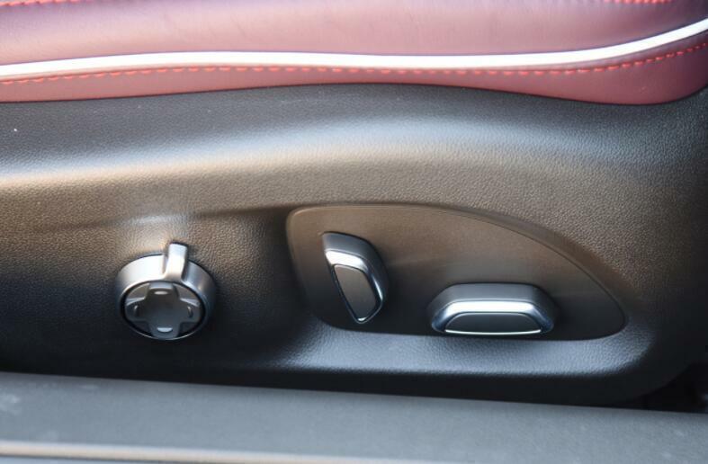 Black Titanium for Seat Adjust Handle Button Panel for Cadillac CT4 CT4-V 2020-2023