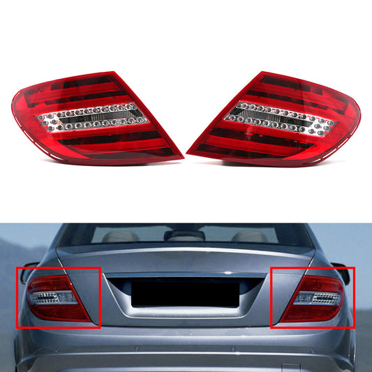 1pair Tail Light Rear Brake Lamp for Mercedes Benz C ClassC250 C300C350C63