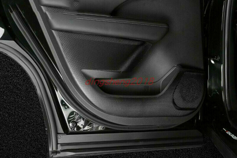 Leather Inner Door Anti-Kick Anti-Dirty Pad Trim for Toyota Highlander 2020-2022