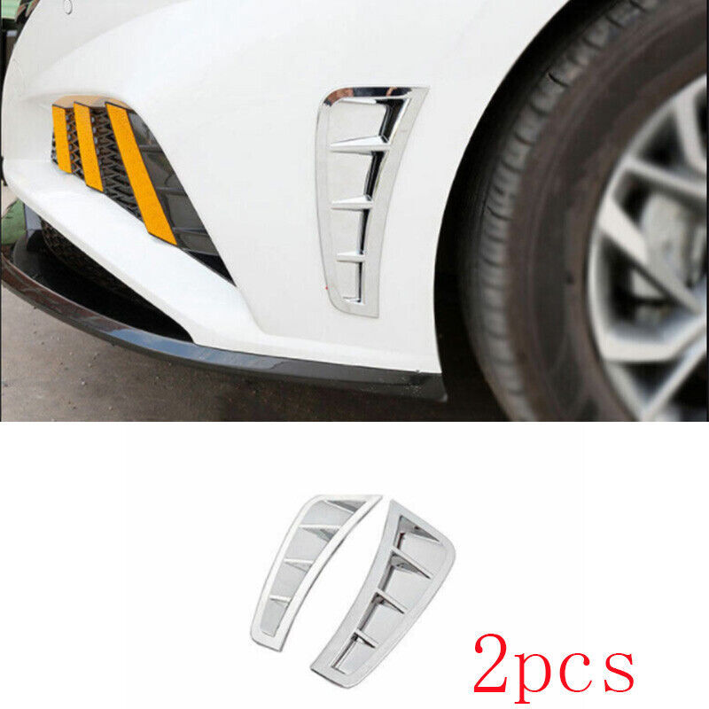 for Hyundai Sonata 2020-2023 Chrome Air Flow Vent Side Fender Cover Frame Trim