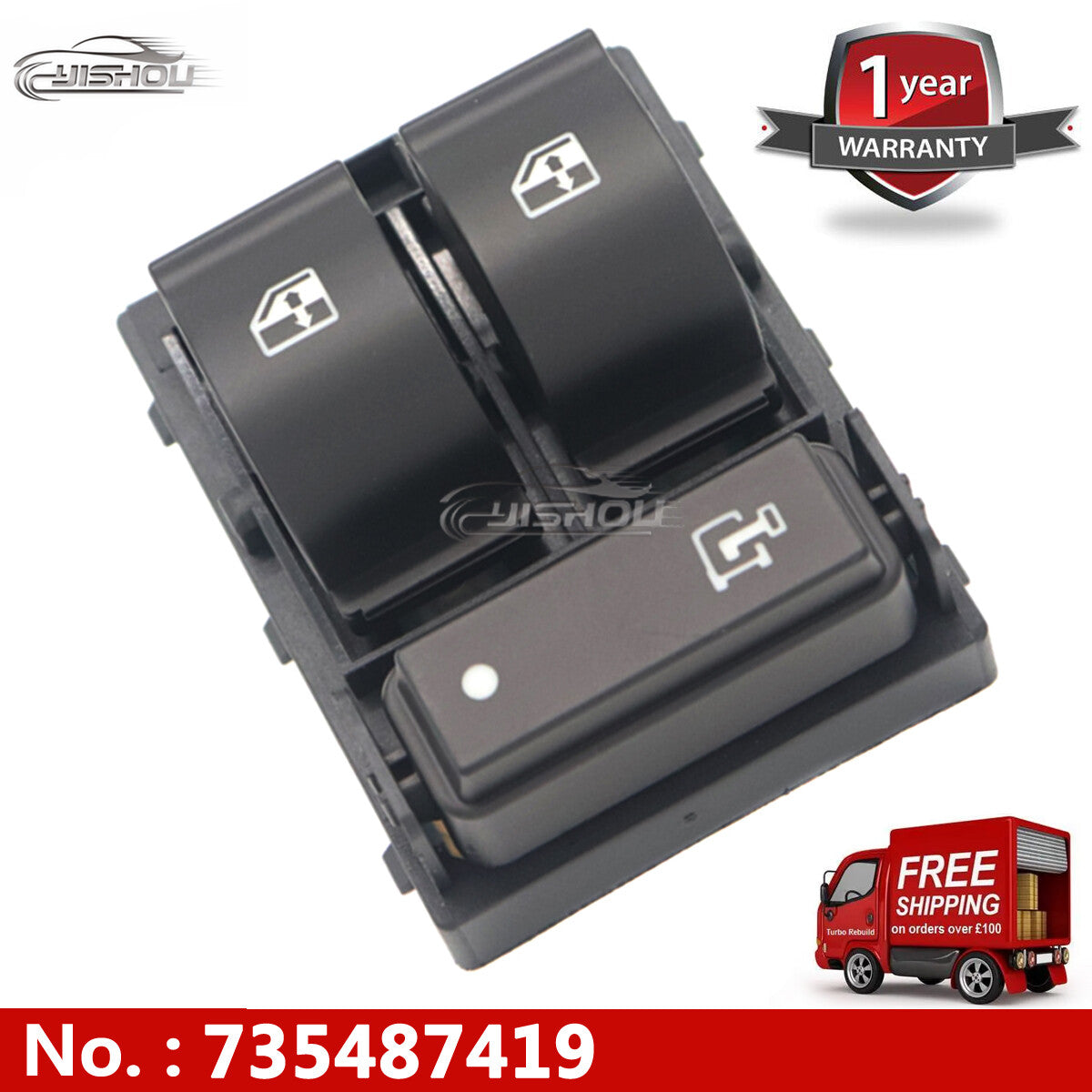 735487419 new power window switch for Peugeot Boxer for Citroen relay, for Fiat Ducato