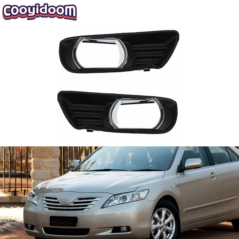 pair of front fog light bezel frames for the for Toyota for Camry XV40 2007-2009.