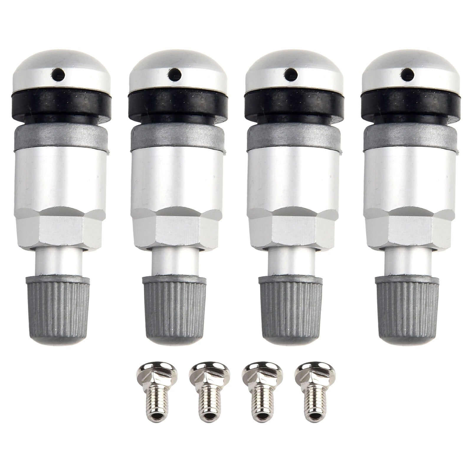 4-piece TPMS tire pressure monitoring sensor valve stem repair parts for BMW 5 Series