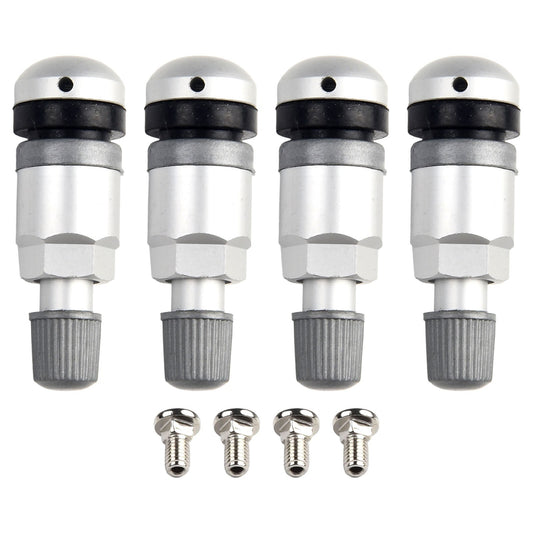4-piece TPMS tire pressure monitoring sensor valve stem repair parts for BMW 5 Series