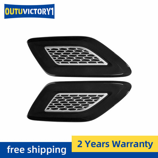 A pair of silver mesh grille covers for the front hood vents are available on the for Range Rover Sport 2014-17.