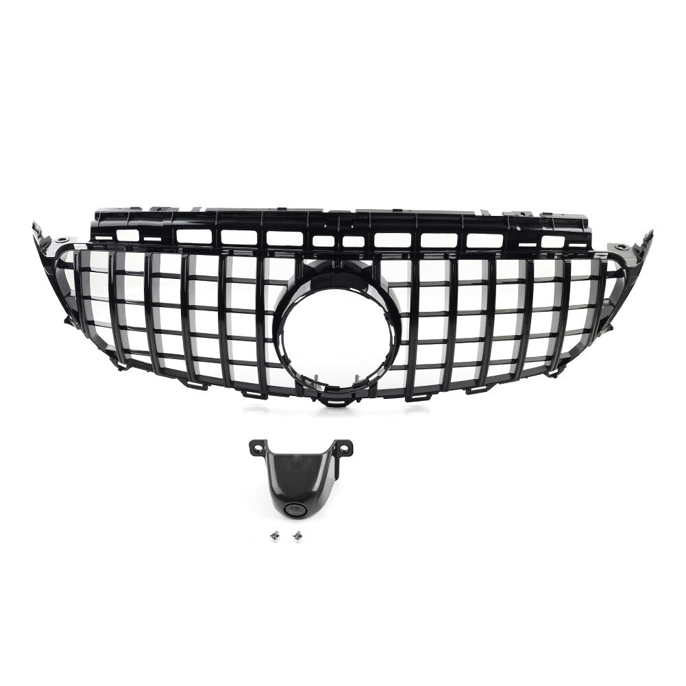 GTR Style Front Bumper Hood Radiator Grille for Benz E Class W213 2016-2020