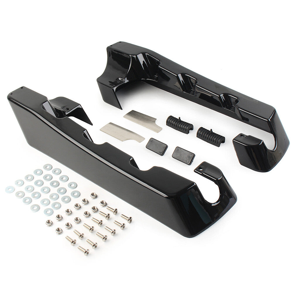 4 Hard Stretched Saddle Bag Extensions Fits for Harley Touring Road King 94-13