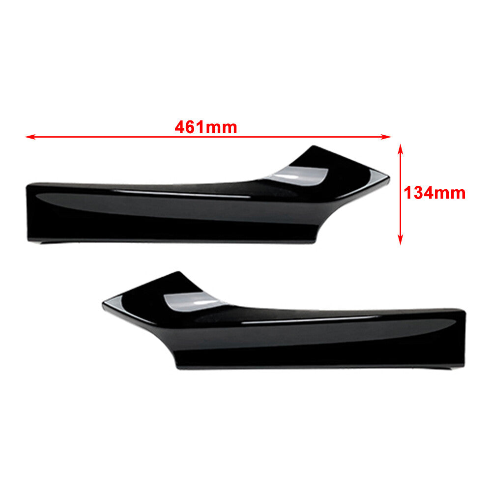 Front Bumper Side Air Vent Splitter Lip for BMW 2 Series F22 F23 M Sport 2014-22