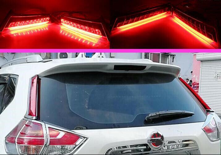 for Nissan Rogue 14-2021 LED rear side pillar signal brake light Accessories 2x