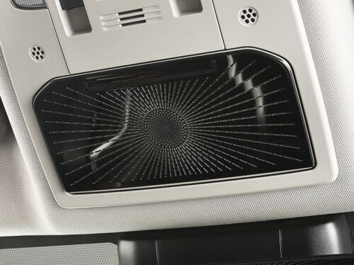 Black Titanium Roof Reading Light Speaker Cover for Toyota Highlander 2020-2023