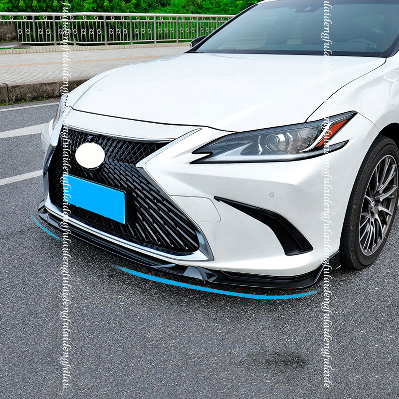 for Lexus ES350/300H/250 2019-22 Glossy Black Front Bumper Splitter Spoiler Lip