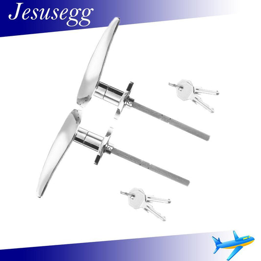 2X Outside Locking Door Handles 4 Keys Chrome For Model 18 Model 40 1932-1934