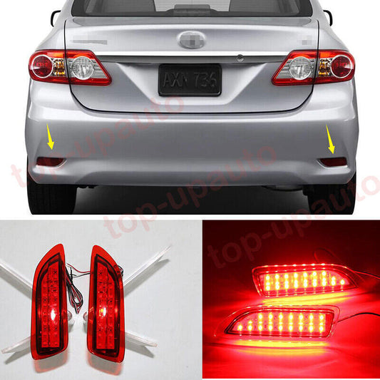 for Toyota for Corolla 2011-13 LED Rear Bumper Fog Lamps Brake Lamp Signal Light Kit