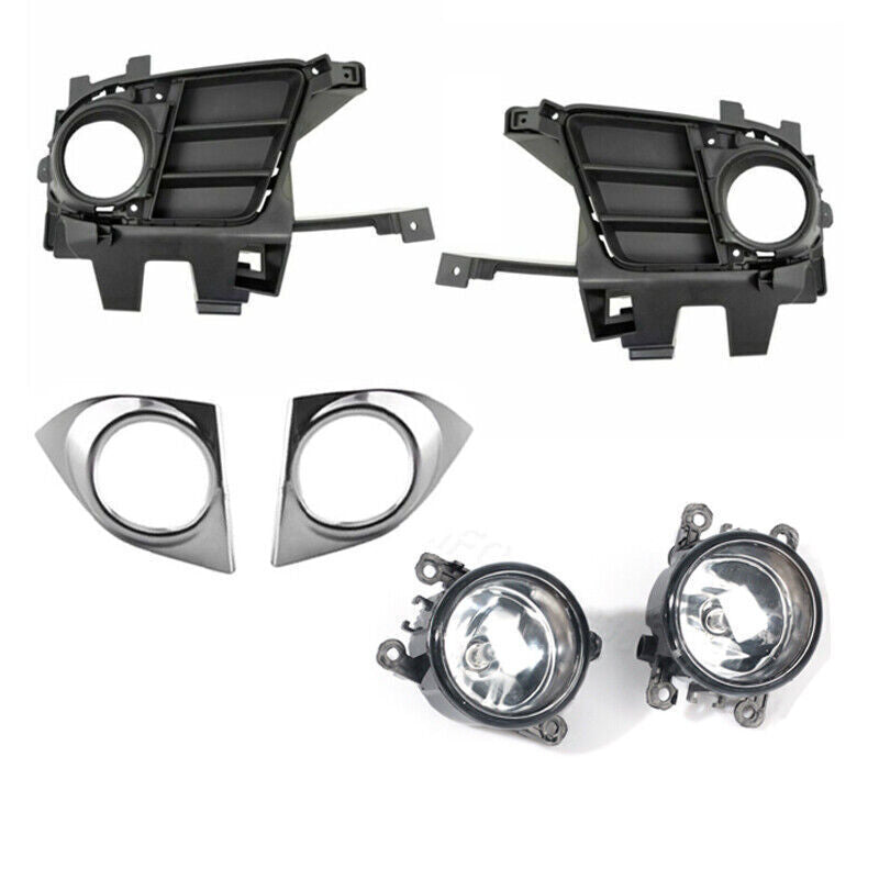1 Set Front Bumper Fog Light DRL Assembly Driving Lights for Acura TSX 2011-2014