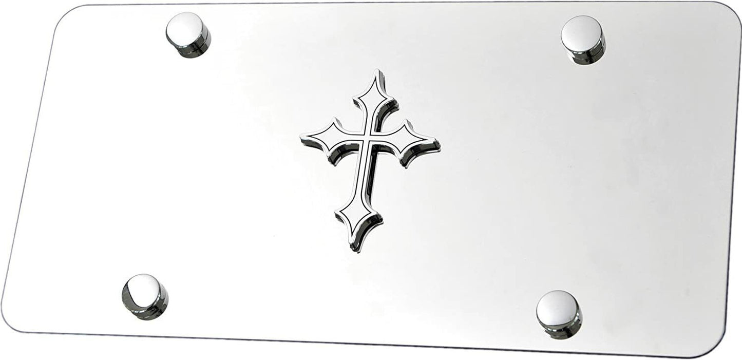 for Chevrolet license plate frame cover cap with Christian cross on rear end for Chevrolet