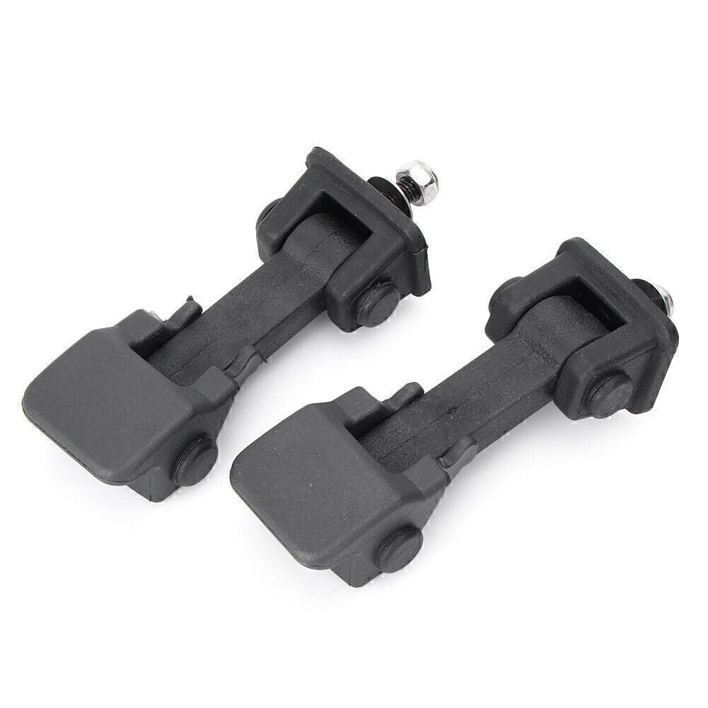 2x Hood Latch Lock Catch+Mount Kit Fit for Jeep for Wrangler JK 2007-2017 Black