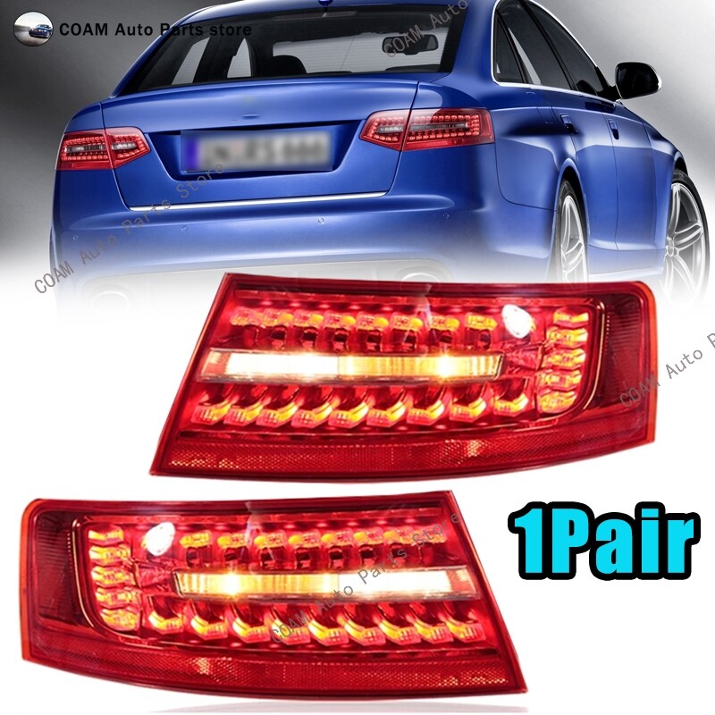 LHRH exterior taillights are suitable for Audi for A6 C6 Sedan 2009 2010 2011 rear lights.