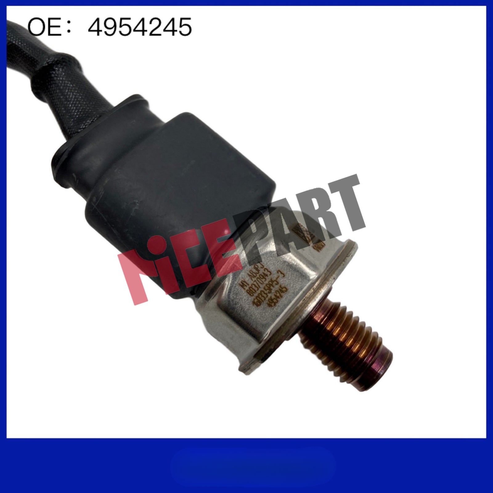 4954245 Diesel Fuel Rail Pressure Sensor Compatible ISC ISL 6.7L 8.9L