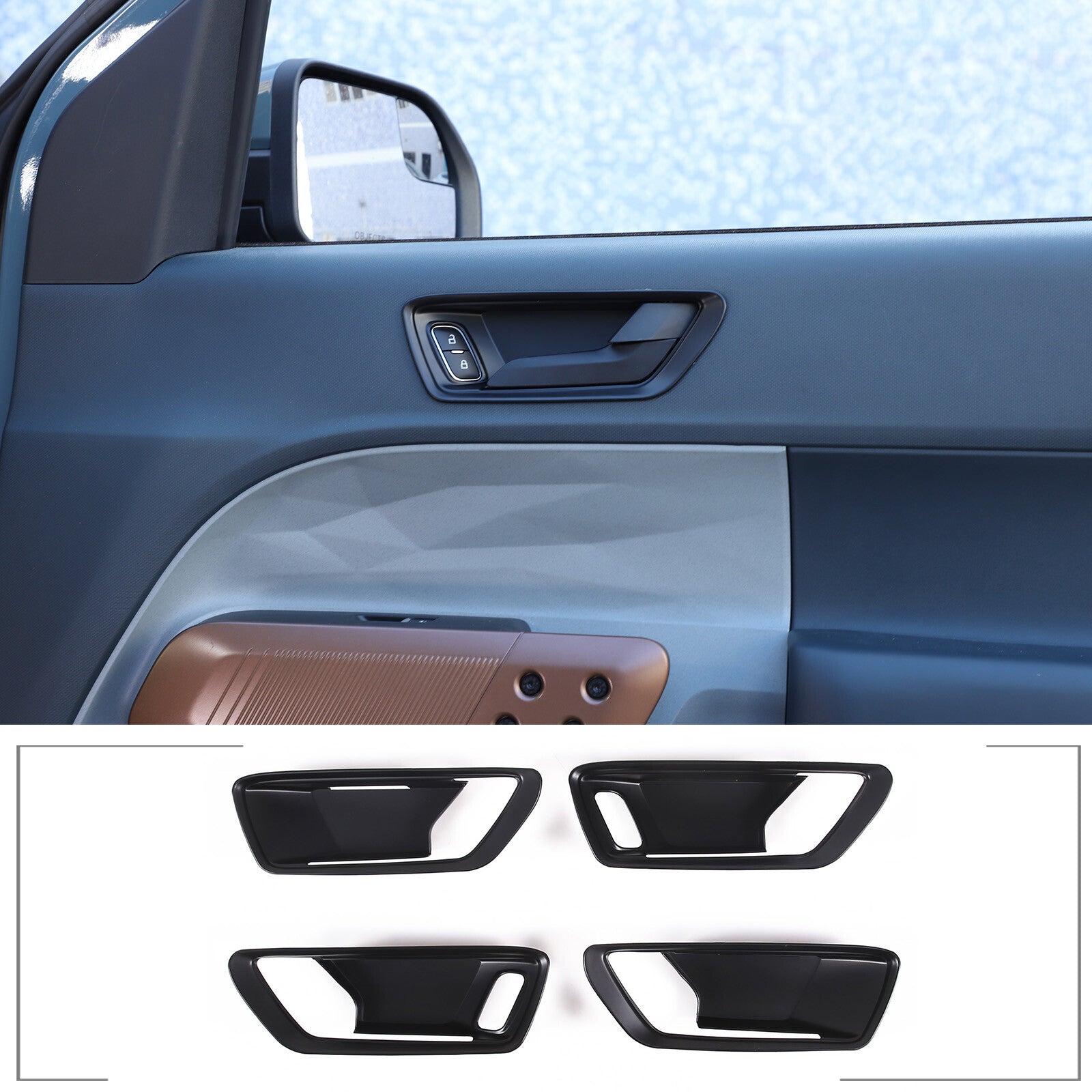 Carbon fiber interior headlight switch frame trim for Toyota Tundra 14-21 USA