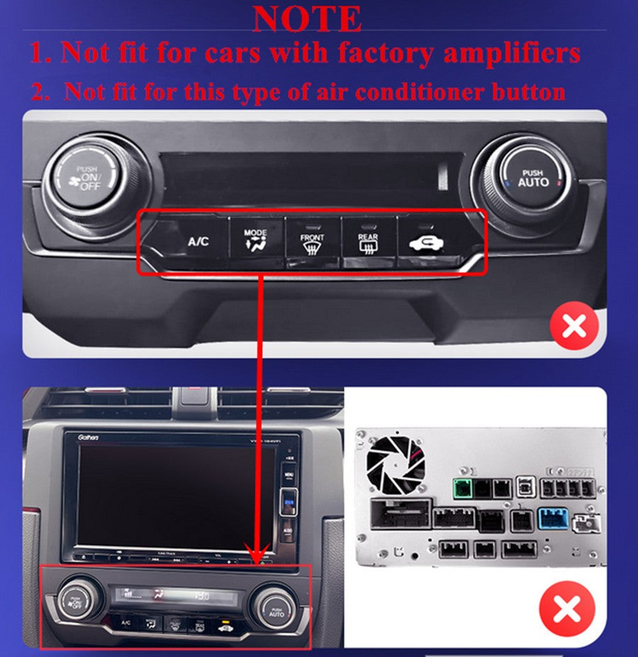 9.7Android 11 1+16GB Car Stereo Radio GPS WIFI 4G for Honda for Civic 2016-2020