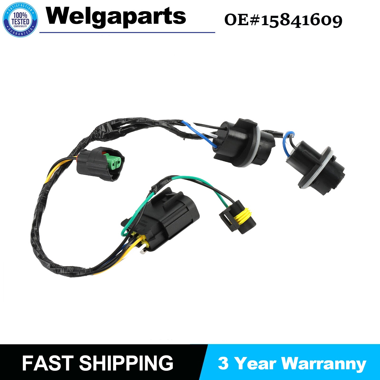 1x Headlight Wiring Harness 15841609 for CHEVROLET SILVERADO 2500 3500 645-745