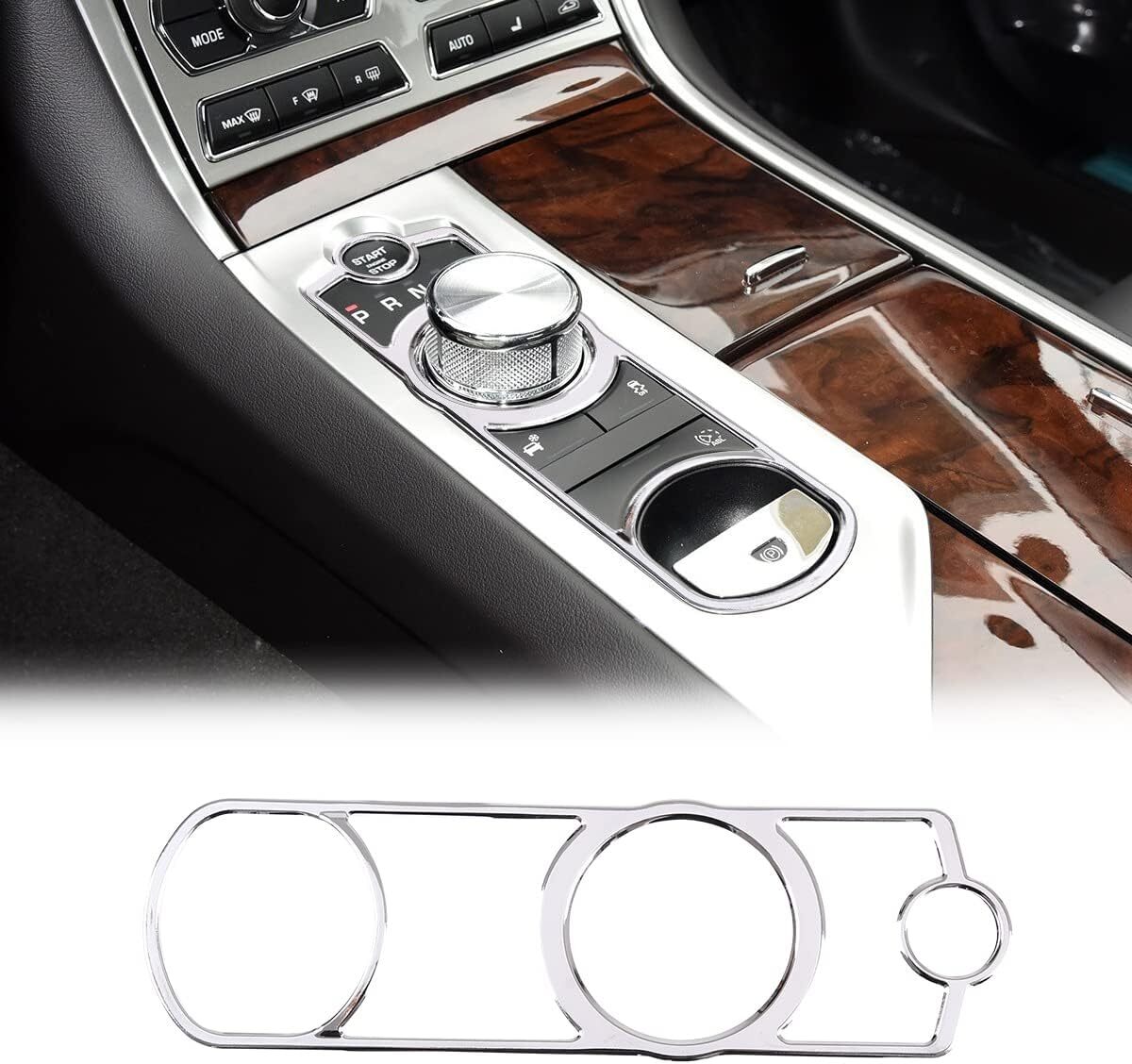 Stainless Steel Chrome Gear Shift Button Switch Trim Fit for Jaguar XF 2008-2015