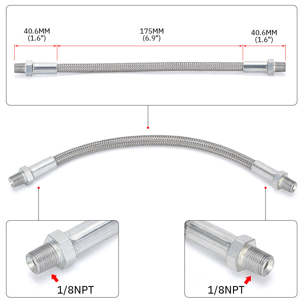 For GM Cylinder Head Coolant Steam Port Crossover LS Throttle Body Bypass Hose