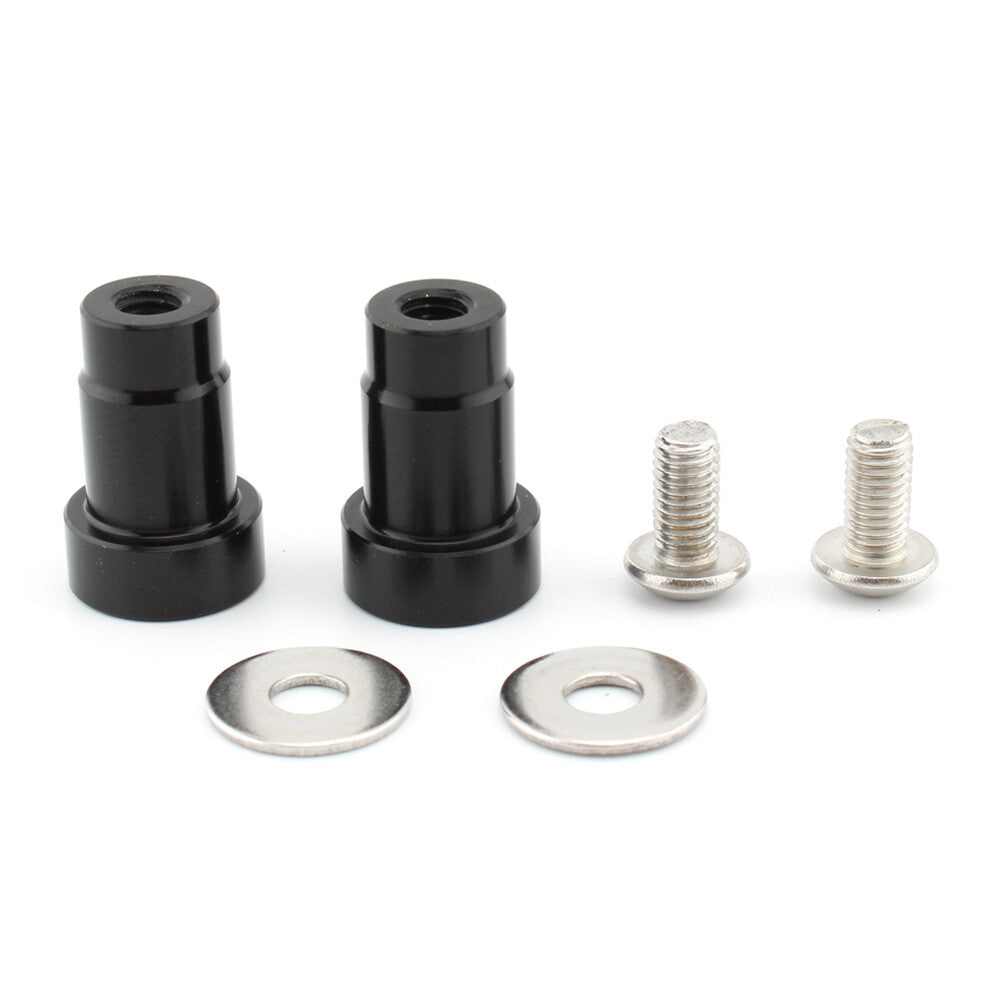 CNC Mirror Hole Caps Cover Fit For Thruxton Pair Aluminum Black Motorcycle