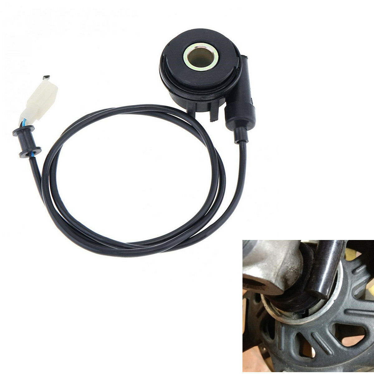 Accessory Motorcycle Speedometer Cable Sensor Case Digital Odometer 12V Black
