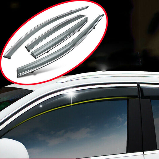 for Honda CRV CR-V 2017-2022 Window Visors Wind Rain Guard Deflector W/Chrome