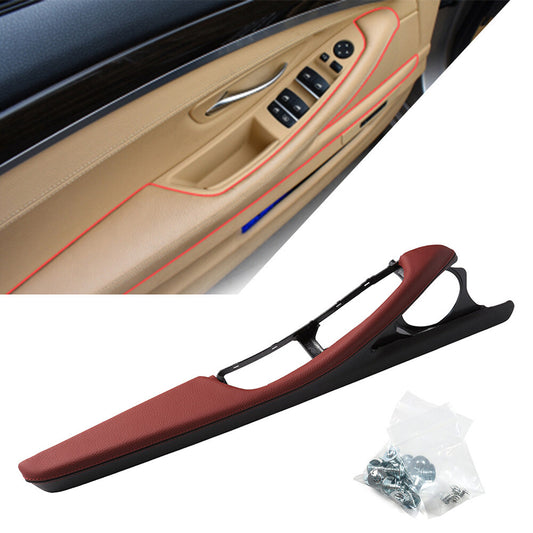Fit for Bmw 5 Series F10 F11 F18 Red Brown Door Handle for Seat Button Switch Frame Trim