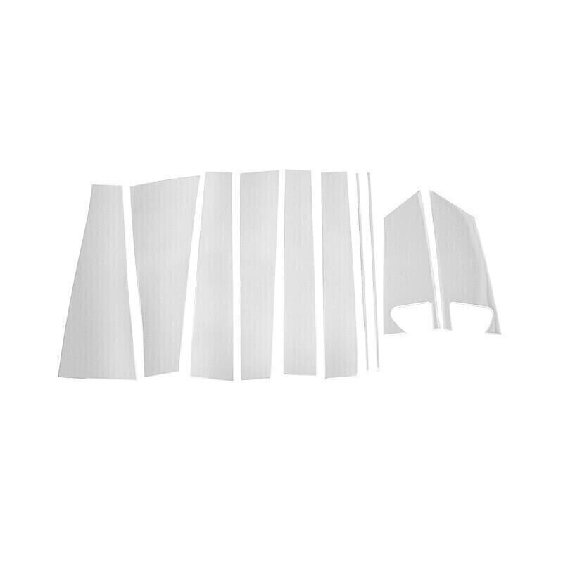 Silver Steel Window BC-Pillar Post Strip Moulding Trim for Toyota for Sienna 11-2020