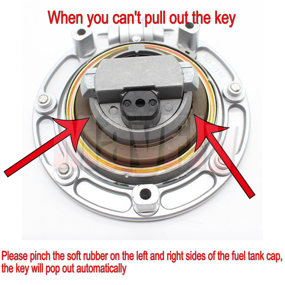 Fit For CB500F/X CBR500R CB600 CBR250 CBR300R Ignition Switch Lock Keys Fuel Cap