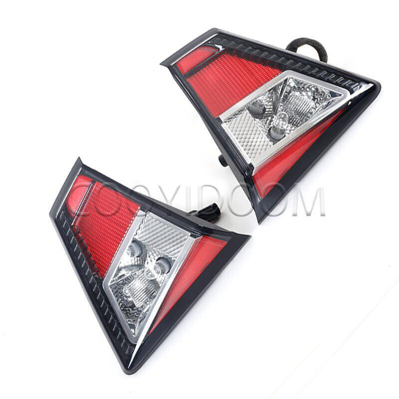 A pair of for Ford Escape 2017, 2018, and 2019 vehicles with red inner rear taillights on both sides.