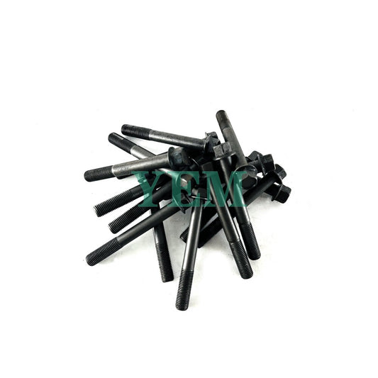 1 Set Engine Head Bolt 18pc For Yanmar 4TNE106 Engine 4TNE106 Cylinder Head Bolt