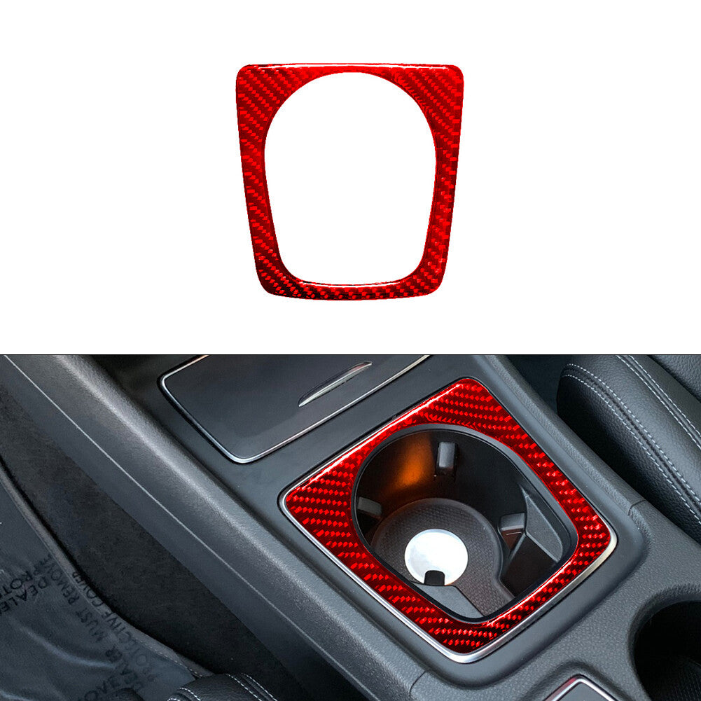 Red Central Cup Holder Trim Cover for Mercedes Benz CLA 2014-2018/GLA 2015-2018