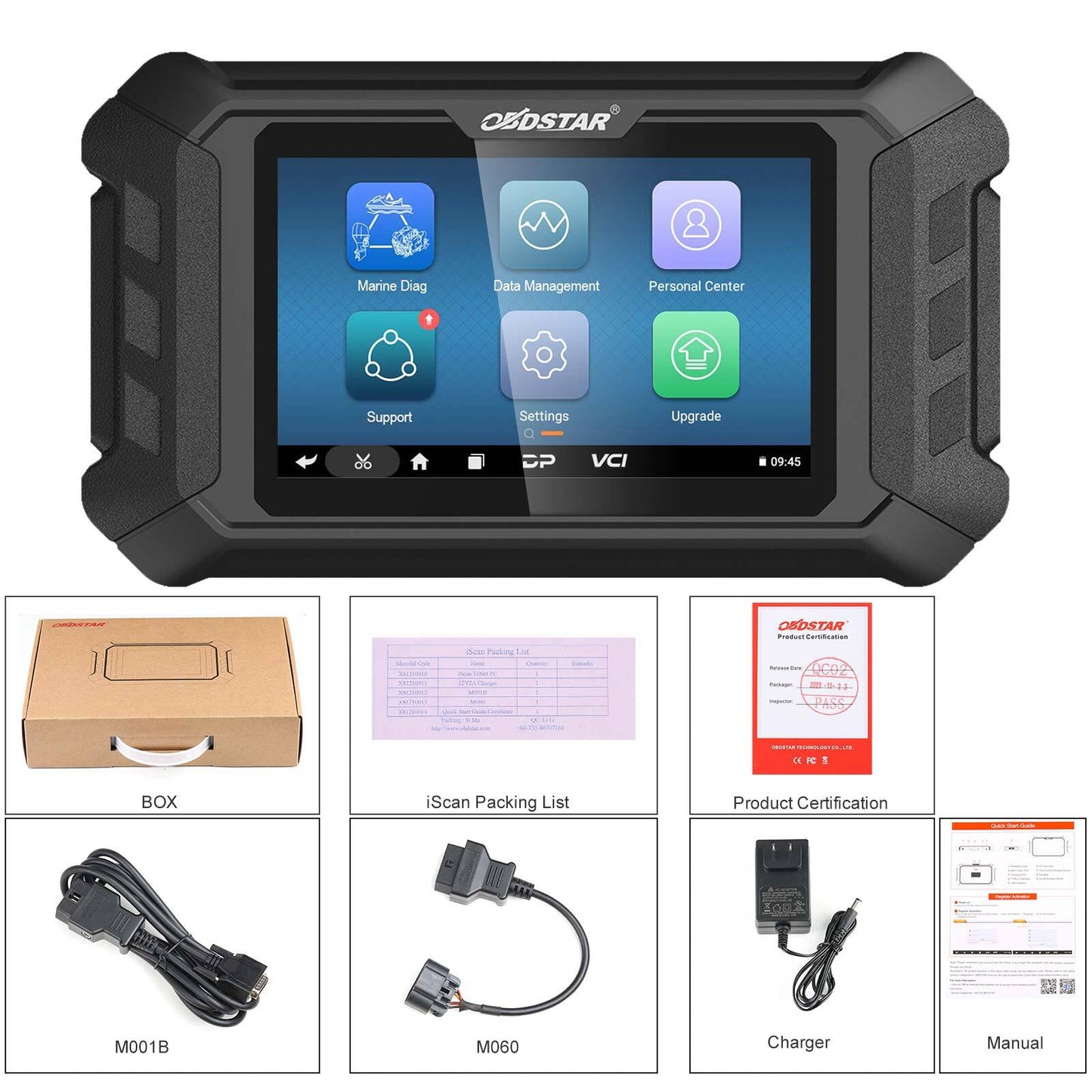 OBDSTAR ISCAN For Marine for Mercury Diagnostic Tool Code Read Clear Action test