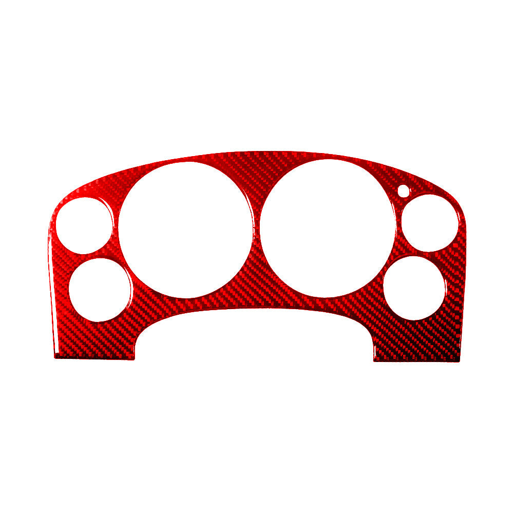 Red Carbon Fiber Speedometer Cover Trim For Silverado/Tahoe/ for Sierra 2007-2014