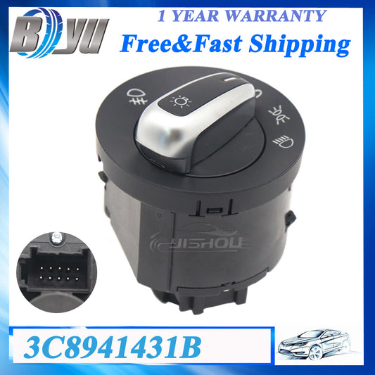 3C8941431B Headlight Headlamp Head Light Switch for VW for Jetta for Passat 1K0941431BB