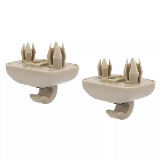 2x Sun Visor Clip Beige for Audi A3 A4 A5 Q5 A7 B6 B7 B8 S4 S5 TT 8E0857562A