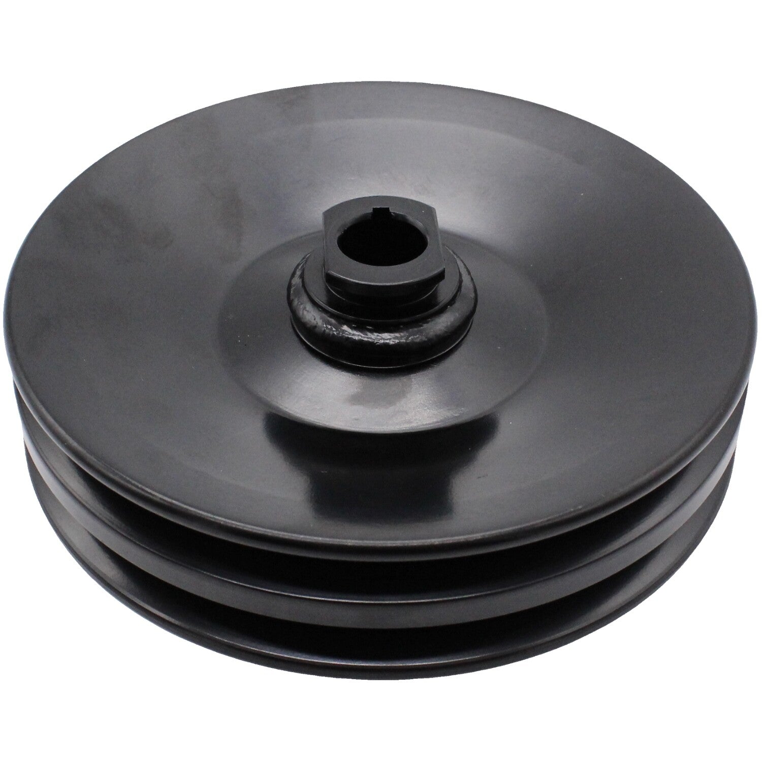 1pc Black Double Groove Pump Pulley For GM SBC BBC for Chevy 350 454 26028613 6176B