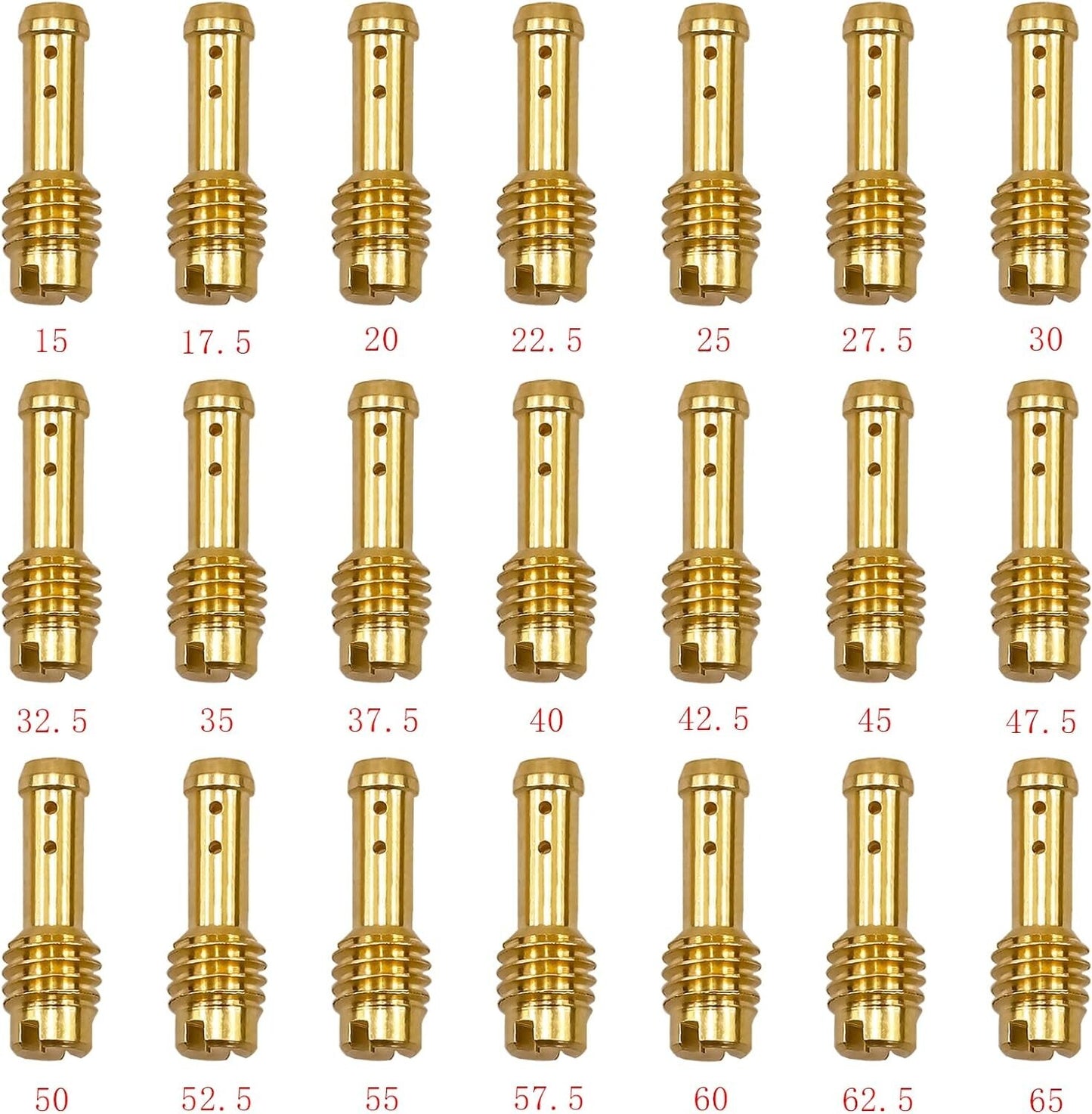 21pcs 8 Bleed Holes Pilot Jet for VM/210 AX100 EN GN TZR TMS Carburetor
