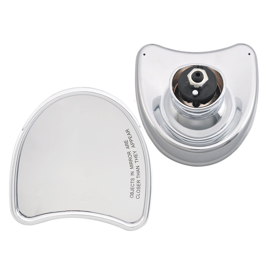 Chrome Batwing Inner Fairing Mount Rear Mirrors for Harley Davidson FLHTCU 14-UP